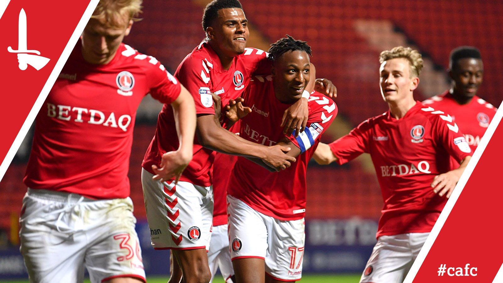 Aribo puts Charlton into the second round of the Checkatrade Trophy
