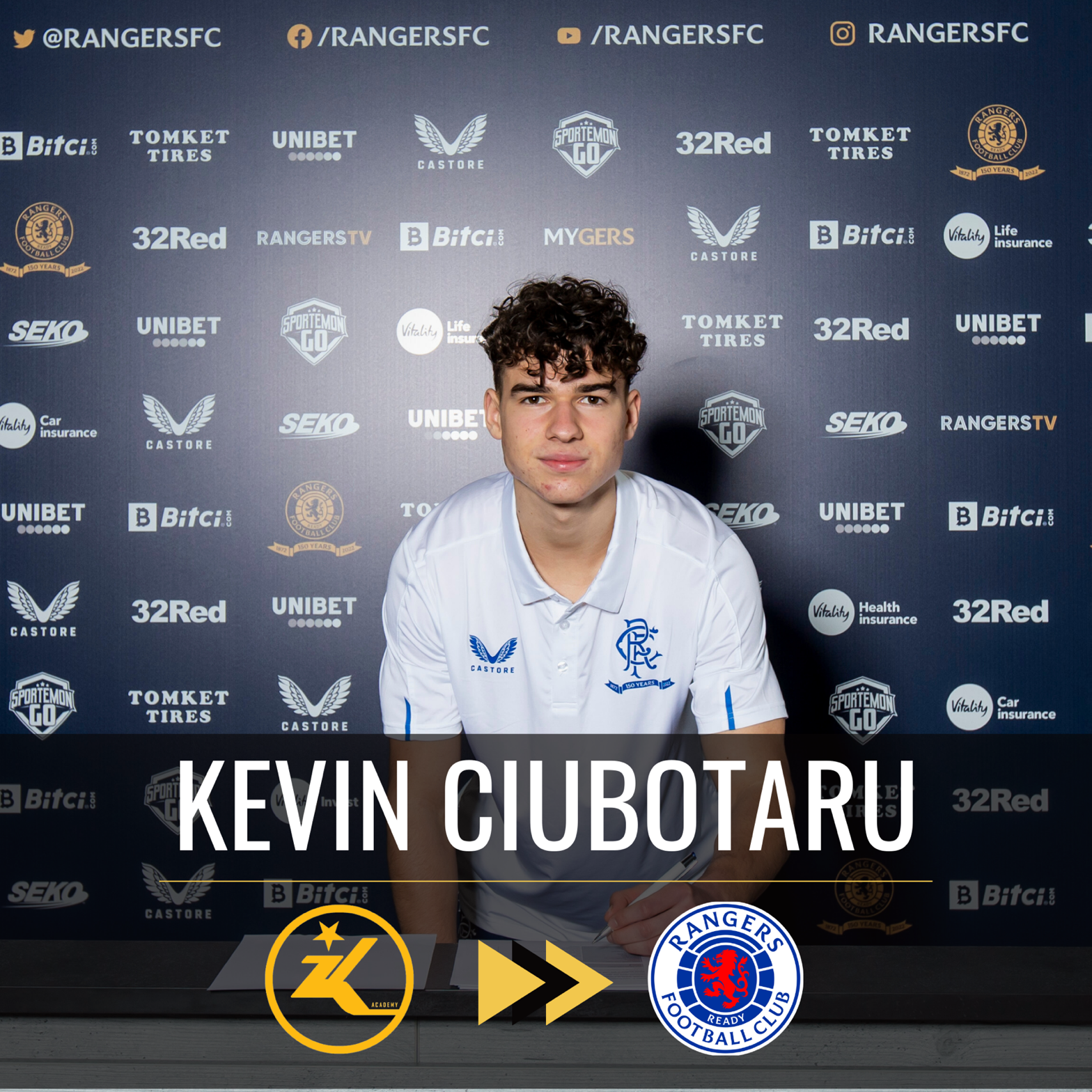 Kevin Ciubotaru signs for Rangers