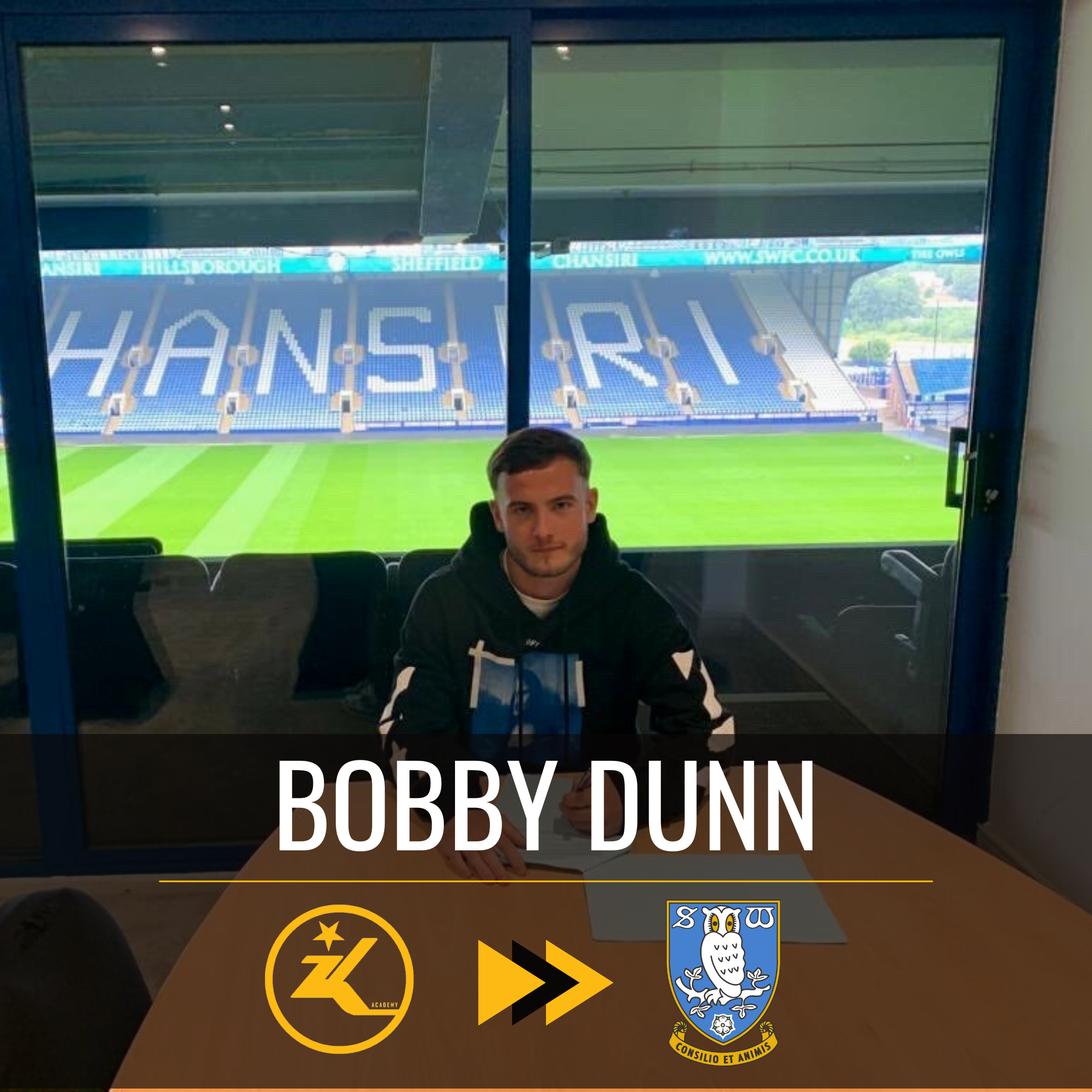 Bobby Dunn signs for Sheffield Wednesday