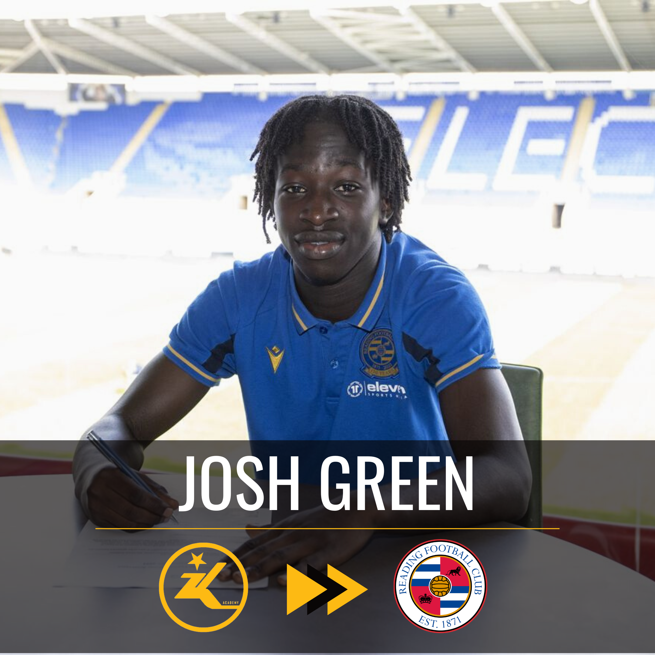 Josh Green signs for Reading FC