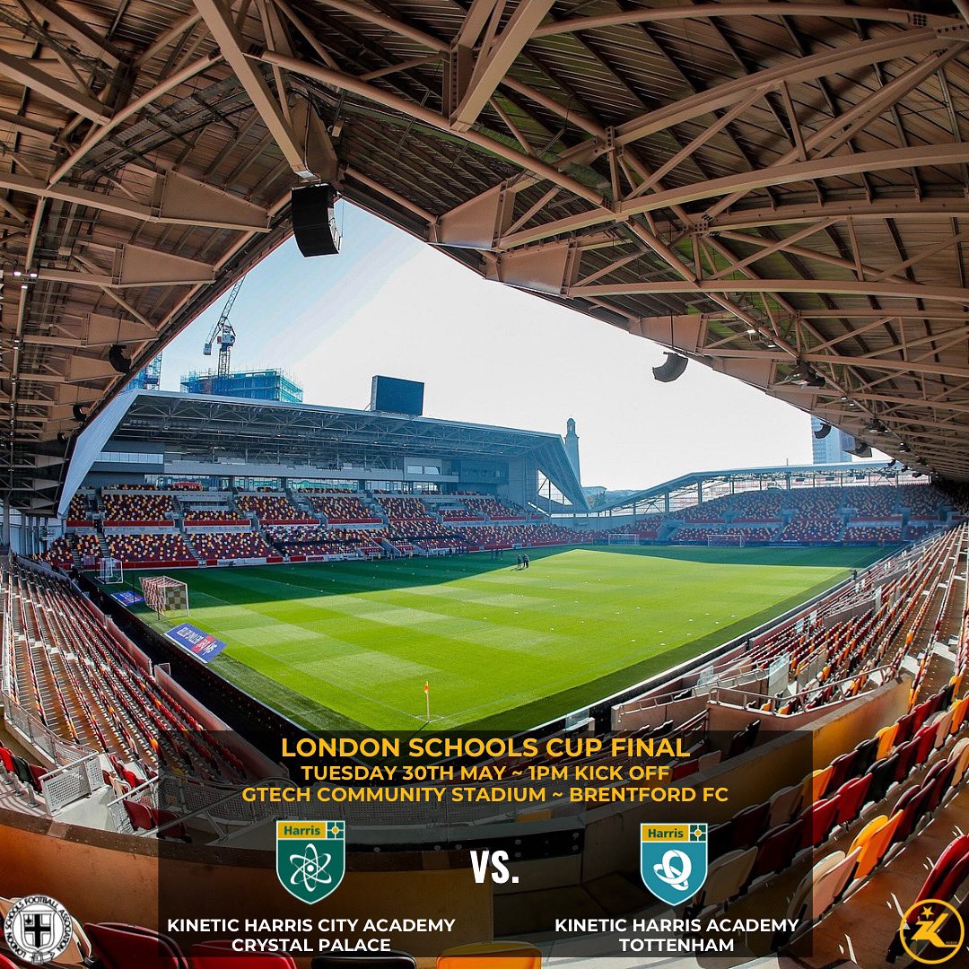 All Kinetic London Schools Cup Final will take place at Brentford FC